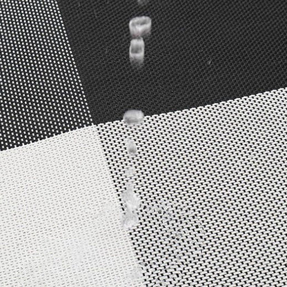 8pcs Placemats Easy Cleaning PVC Material Waterproof Black White Plaid Pattern Dining Placemats for Hotel V1294-YM3118220253211-0421