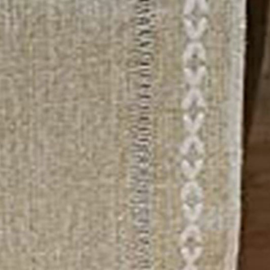 Retro Table Runner Elegant Hand Woven Cotton Linen Dining Table Runner with Tassels for Wedding Home Cross V1294-YM3118220253513-0421