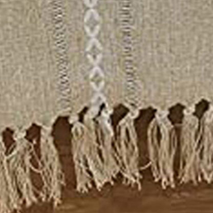 Retro Table Runner Elegant Hand Woven Cotton Linen Dining Table Runner with Tassels for Wedding Home Cross V1294-YM3118220253513-0421