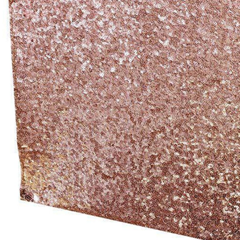 Sequin Table Runner 30x300cm Shiny Exquisite Decorative 3mm Sequins Table Runner for Parties Banquets Rose V1294-YM3118220253611-0421
