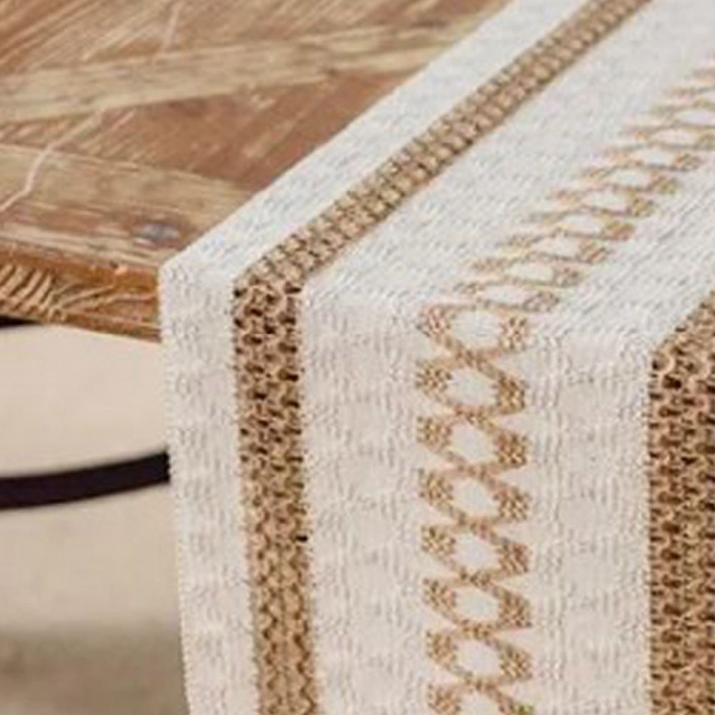Table Runner Cotton Linen Splicing Wedding Party Table Runner with Tassels Wedding Party Decoration 30x180cm V1294-YM3118220254511-0421