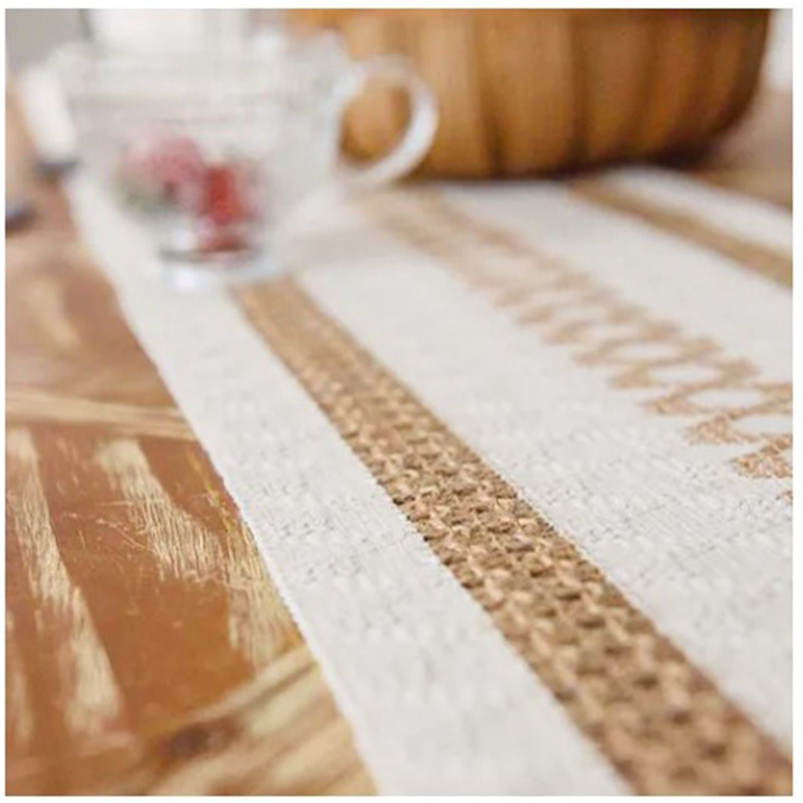 Table Runner Cotton Linen Splicing Wedding Party Table Runner with Tassels Wedding Party Decoration 30x180cm V1294-YM3118220254511-0421