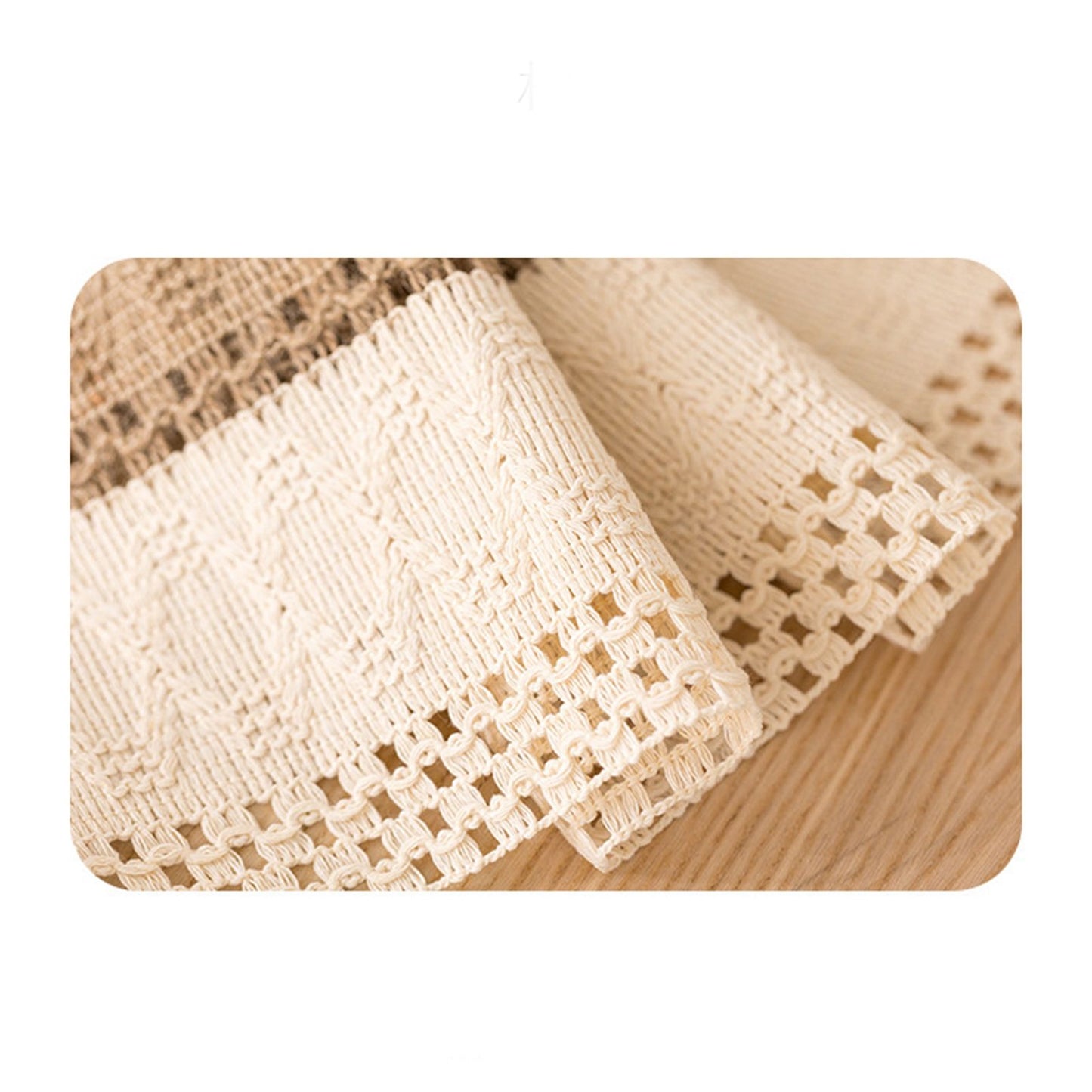 Table Runner Cotton Linen Splicing Wedding Party Table Runner with Tassels Wedding Party Decoration 30x180cm V1294-YM3118220254511-0421