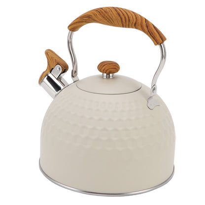 Whistling Kettle 2.5L Stainless Steel Efficient Uniform Heating Stovetop Whistling Tea Pot with Heat V1294-YM3118220255111-0421