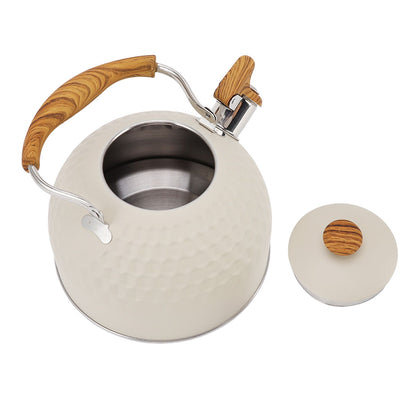 Whistling Kettle 2.5L Stainless Steel Efficient Uniform Heating Stovetop Whistling Tea Pot with Heat V1294-YM3118220255111-0421