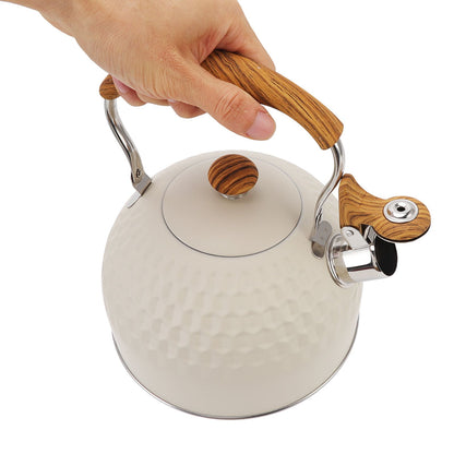 Whistling Kettle 2.5L Stainless Steel Efficient Uniform Heating Stovetop Whistling Tea Pot with Heat V1294-YM3118220255111-0421