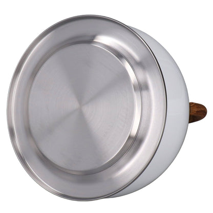 Whistling Kettle 2.5L Capacity White 304 Stainless Steel Fast Heating Ergonomic Handle Home Whistling Kettle V1294-YM3118220255611-0421