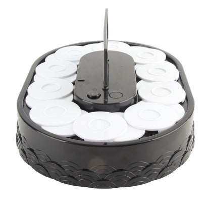 Rotary Sushi Machine Automatic Rotating Table Display Stand Swing Tray Turntable for Sushi Dessert Cupcake V1294-YM3118220256011-0421