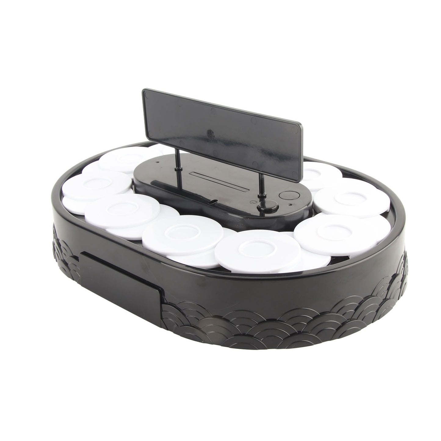 Rotary Sushi Machine Automatic Rotating Table Display Stand Swing Tray Turntable for Sushi Dessert Cupcake V1294-YM3118220256011-0421