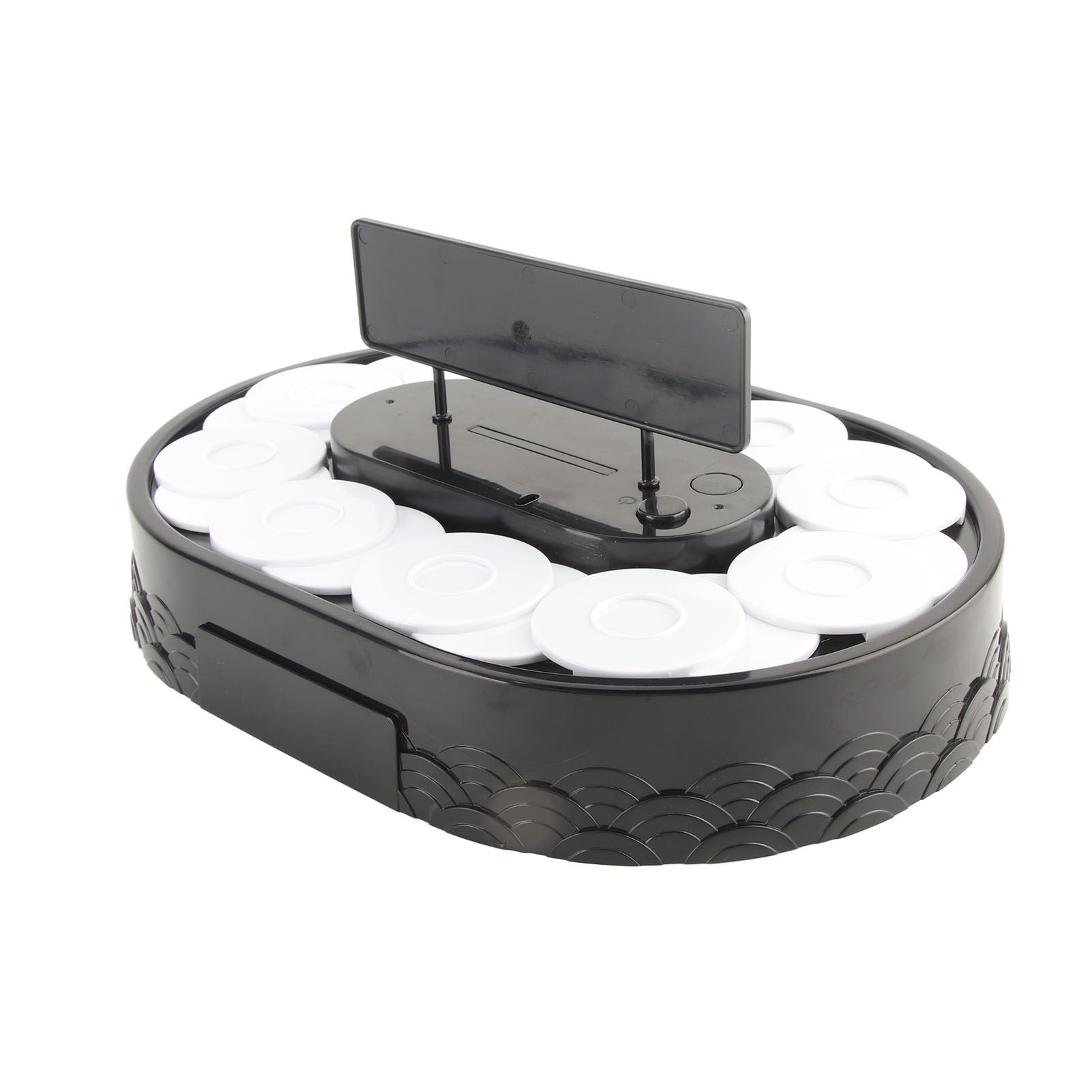 Rotary Sushi Machine Automatic Rotating Table Display Stand Swing Tray Turntable for Sushi Dessert Cupcake V1294-YM3118220256011-0421