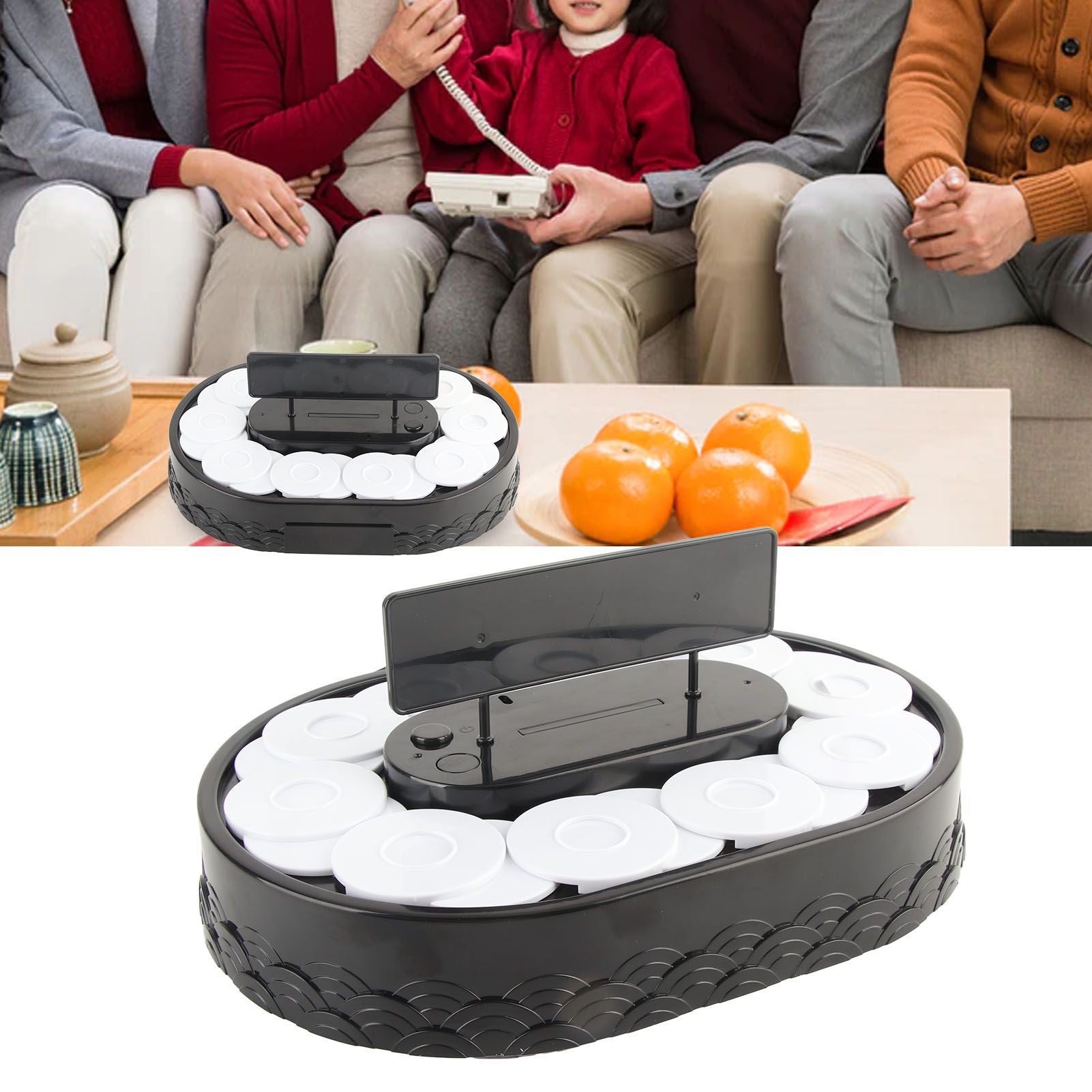 Rotary Sushi Machine Automatic Rotating Table Display Stand Swing Tray Turntable for Sushi Dessert Cupcake V1294-YM3118220256011-0421