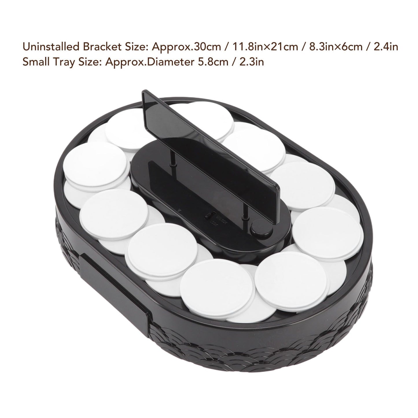 Rotary Sushi Machine Automatic Rotating Table Display Stand Swing Tray Turntable for Sushi Dessert Cupcake V1294-YM3118220256011-0421
