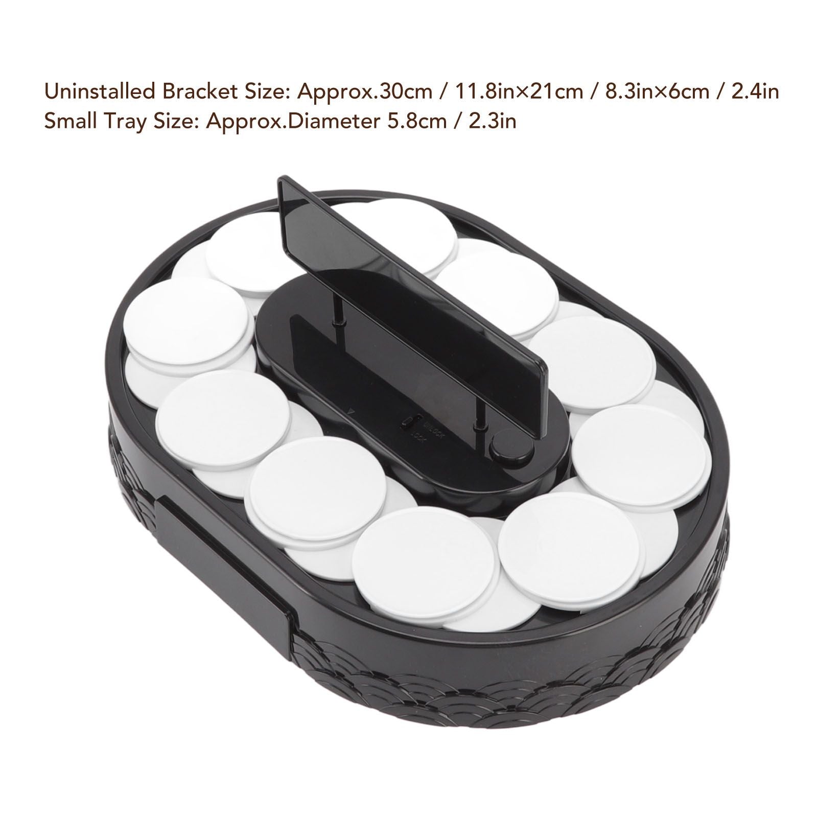 Rotary Sushi Machine Automatic Rotating Table Display Stand Swing Tray Turntable for Sushi Dessert Cupcake V1294-YM3118220256011-0421