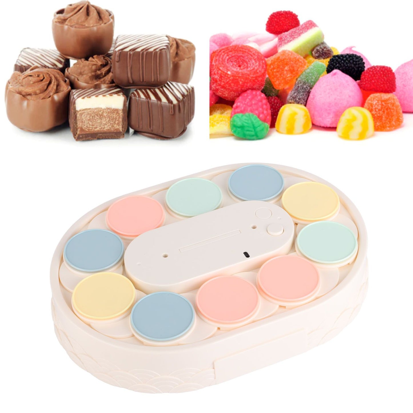 Rotary Sushi Machine Automatic Rotating Table Display Stand Swing Tray Turntable for Sushi Dessert Cupcake V1294-YM3118220256012-0421