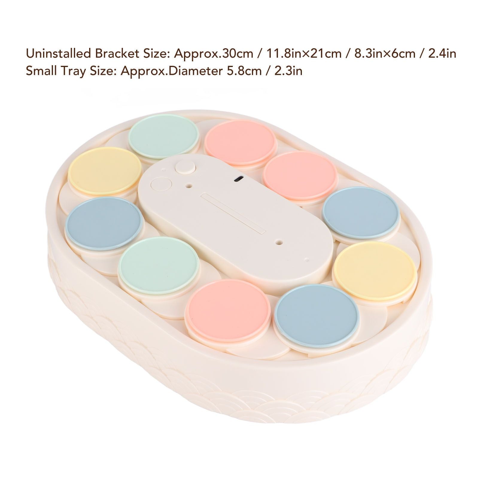Rotary Sushi Machine Automatic Rotating Table Display Stand Swing Tray Turntable for Sushi Dessert Cupcake V1294-YM3118220256012-0421