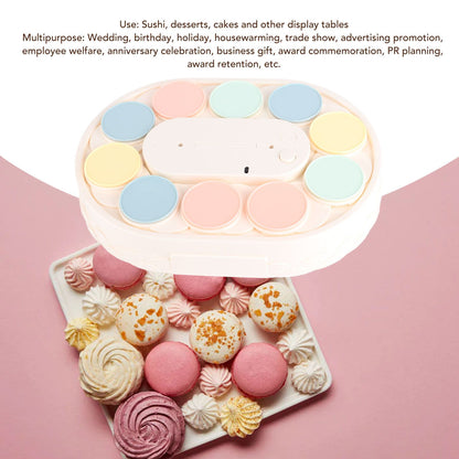 Rotary Sushi Machine Automatic Rotating Table Display Stand Swing Tray Turntable for Sushi Dessert Cupcake V1294-YM3118220256012-0421