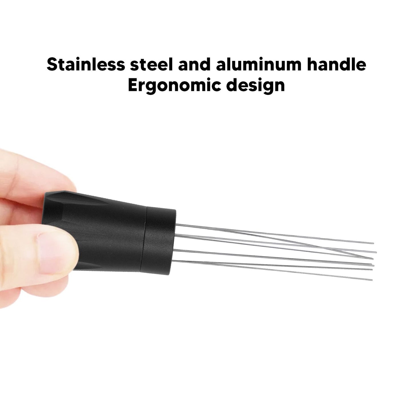 Coffee Distribution Tool Stainless Steel Aluminum Alloy Ergonomic Handle Easy Cleaning Coffee Tool for Cafe V1294-YM3118220256311-0421