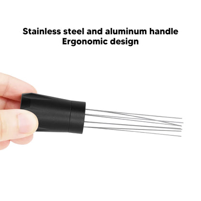 Coffee Distribution Tool Stainless Steel Aluminum Alloy Ergonomic Handle Easy Cleaning Coffee Tool for Cafe V1294-YM3118220256311-0421