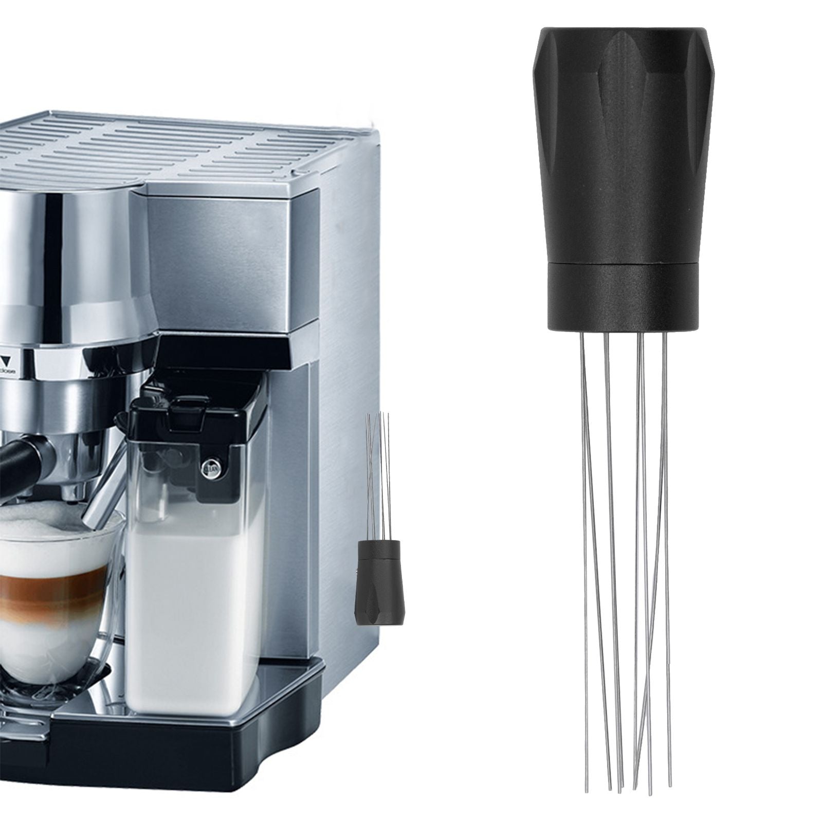 Coffee Distribution Tool Stainless Steel Aluminum Alloy Ergonomic Handle Easy Cleaning Coffee Tool for Cafe V1294-YM3118220256311-0421