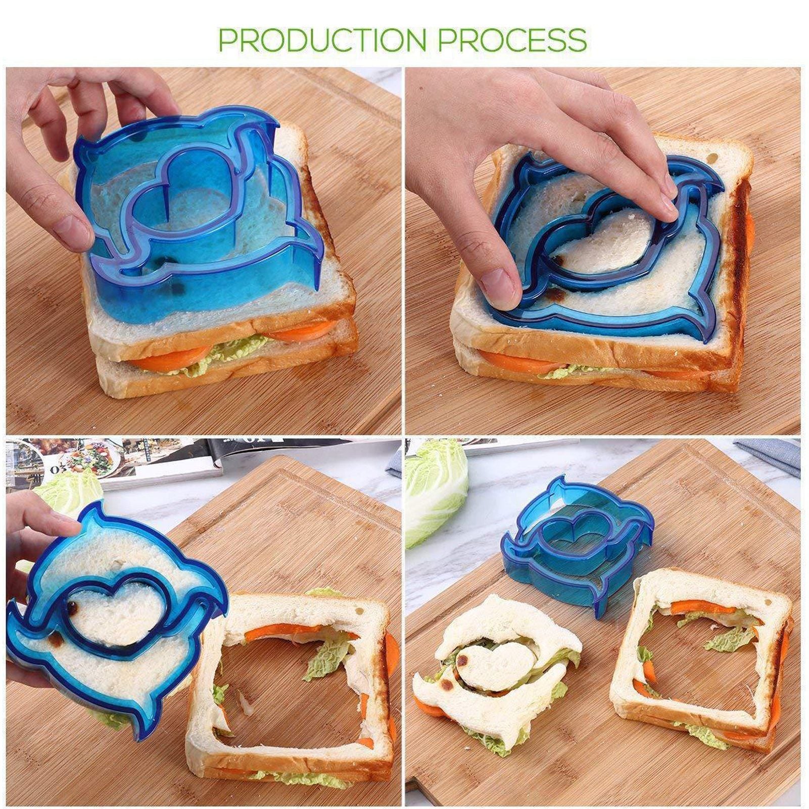 25Pcs Sandwich Cutters Set Safe Sandwiches Fruit Cookie Cutters for DIY Baking Kit V1294-YM3118220256411-0421