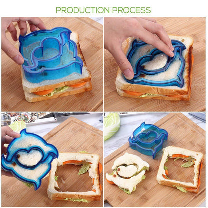25Pcs Sandwich Cutters Set Safe Sandwiches Fruit Cookie Cutters for DIY Baking Kit V1294-YM3118220256411-0421
