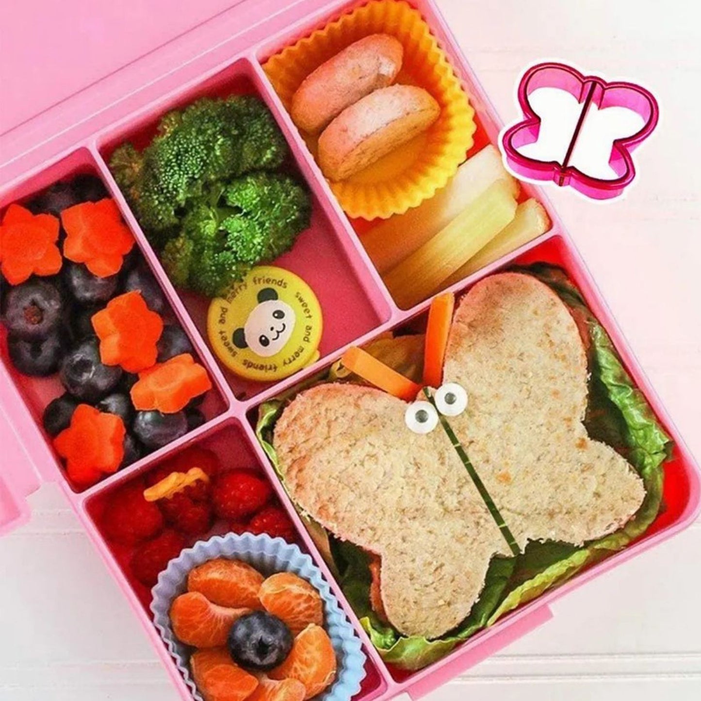 25Pcs Sandwich Cutters Set Safe Sandwiches Fruit Cookie Cutters for DIY Baking Kit V1294-YM3118220256411-0421
