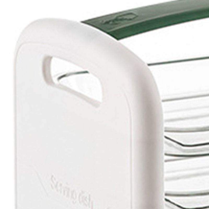 Four Layers Dish Preparation Plate Drawer Design Plastic Vegetable Preparation Rack Kitchen Storage Rack Green V1294-YM3118220256711-0421