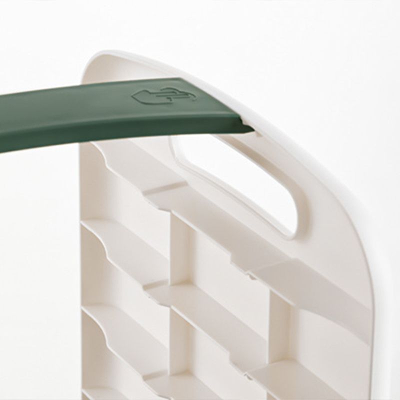 Four Layers Dish Preparation Plate Drawer Design Plastic Vegetable Preparation Rack Kitchen Storage Rack Green V1294-YM3118220256711-0421