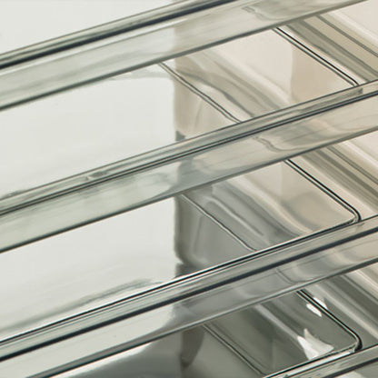 Four Layers Dish Preparation Plate Drawer Design Plastic Vegetable Preparation Rack Kitchen Storage Rack Green V1294-YM3118220256711-0421