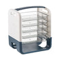 Four Layers Dish Preparation Plate Drawer Design Plastic Vegetable Preparation Rack Kitchen Storage Rack Blue V1294-YM3118220256713-0421