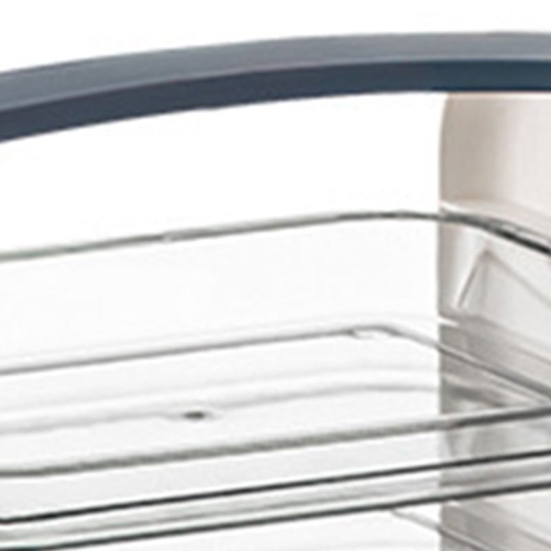 Four Layers Dish Preparation Plate Drawer Design Plastic Vegetable Preparation Rack Kitchen Storage Rack Blue V1294-YM3118220256713-0421