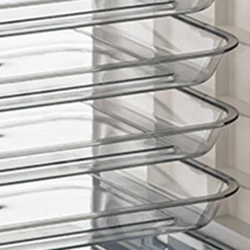 Four Layers Dish Preparation Plate Drawer Design Plastic Vegetable Preparation Rack Kitchen Storage Rack Blue V1294-YM3118220256713-0421