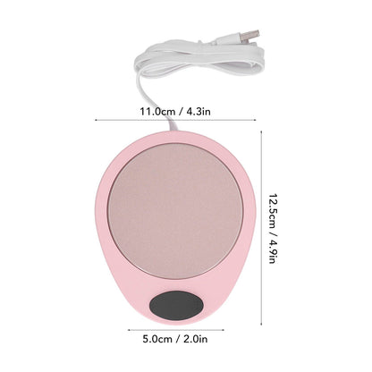 USB Mug Warmer Constant Temp Waterproof Adjustable Electric Beverage Heating Plate for Ceramic Coffee Cups V1294-YM3118220256911-0421