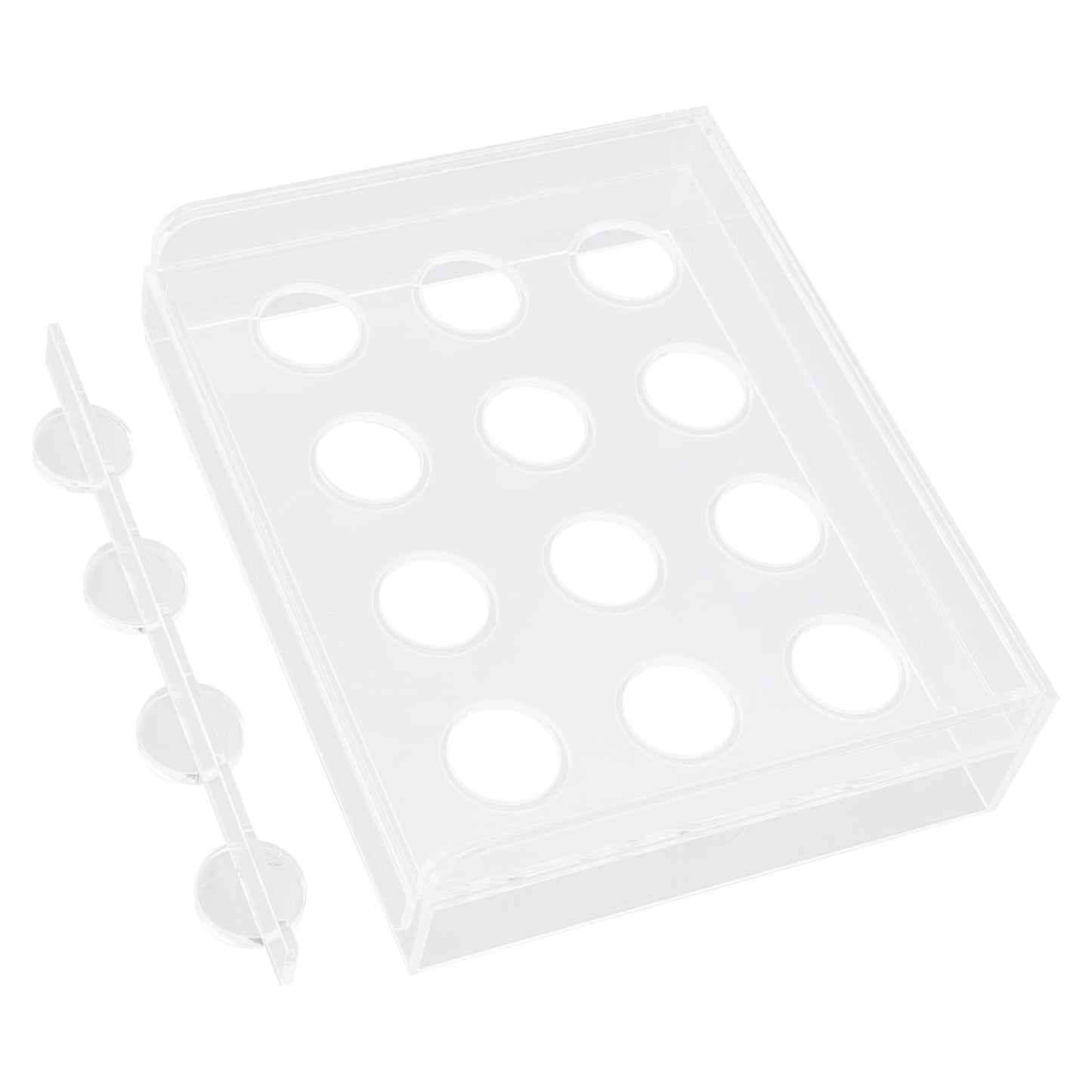 12 Holes Manual Coffee Capsules Filling Board Reusable Coffee Capsule Holder Rack with Coffee Tamper V1294-YM3118220258211-0421