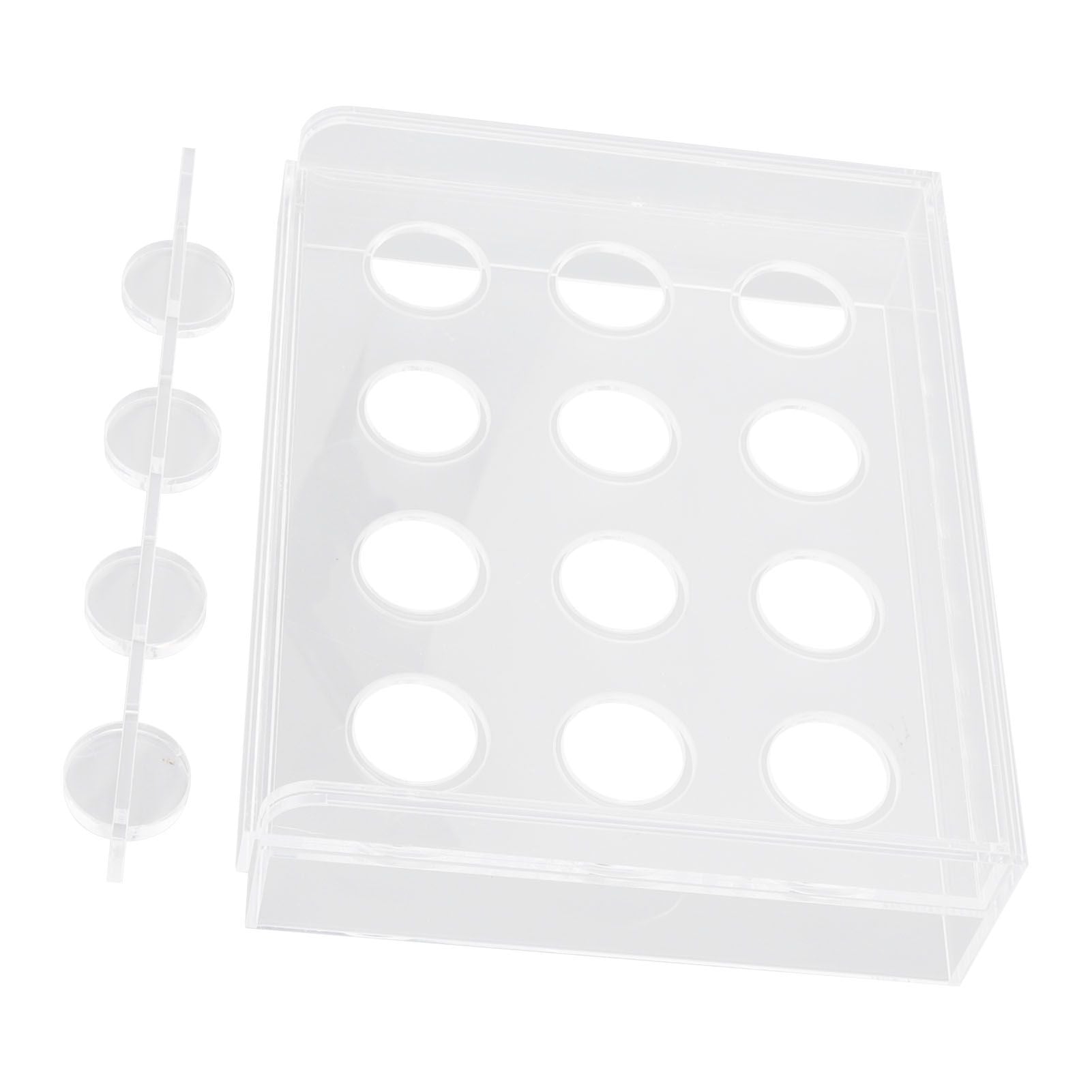 12 Holes Manual Coffee Capsules Filling Board Reusable Coffee Capsule Holder Rack with Coffee Tamper V1294-YM3118220258211-0421