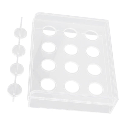 12 Holes Manual Coffee Capsules Filling Board Reusable Coffee Capsule Holder Rack with Coffee Tamper V1294-YM3118220258211-0421