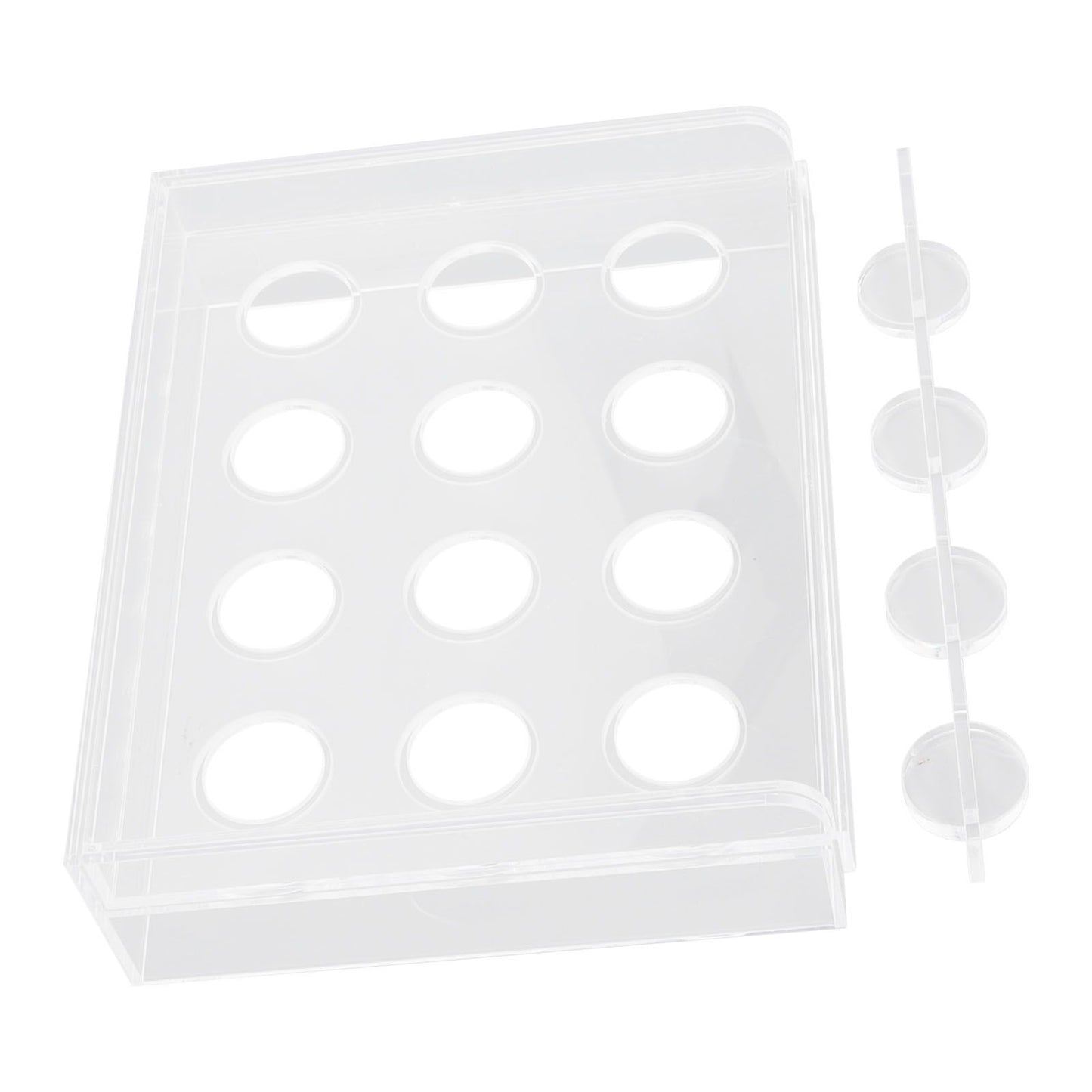 12 Holes Manual Coffee Capsules Filling Board Reusable Coffee Capsule Holder Rack with Coffee Tamper V1294-YM3118220258211-0421