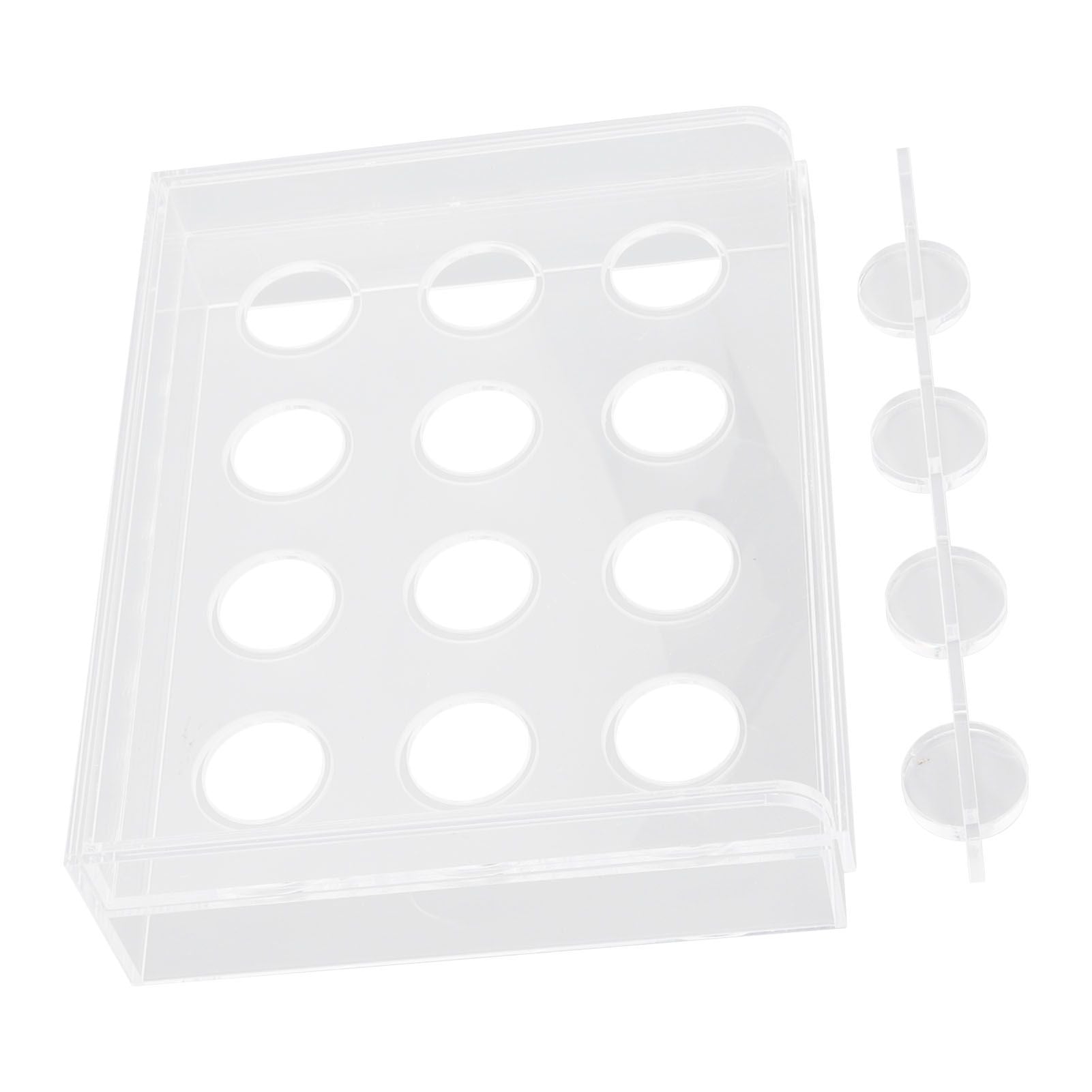 12 Holes Manual Coffee Capsules Filling Board Reusable Coffee Capsule Holder Rack with Coffee Tamper V1294-YM3118220258211-0421