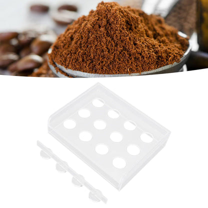 12 Holes Manual Coffee Capsules Filling Board Reusable Coffee Capsule Holder Rack with Coffee Tamper V1294-YM3118220258211-0421