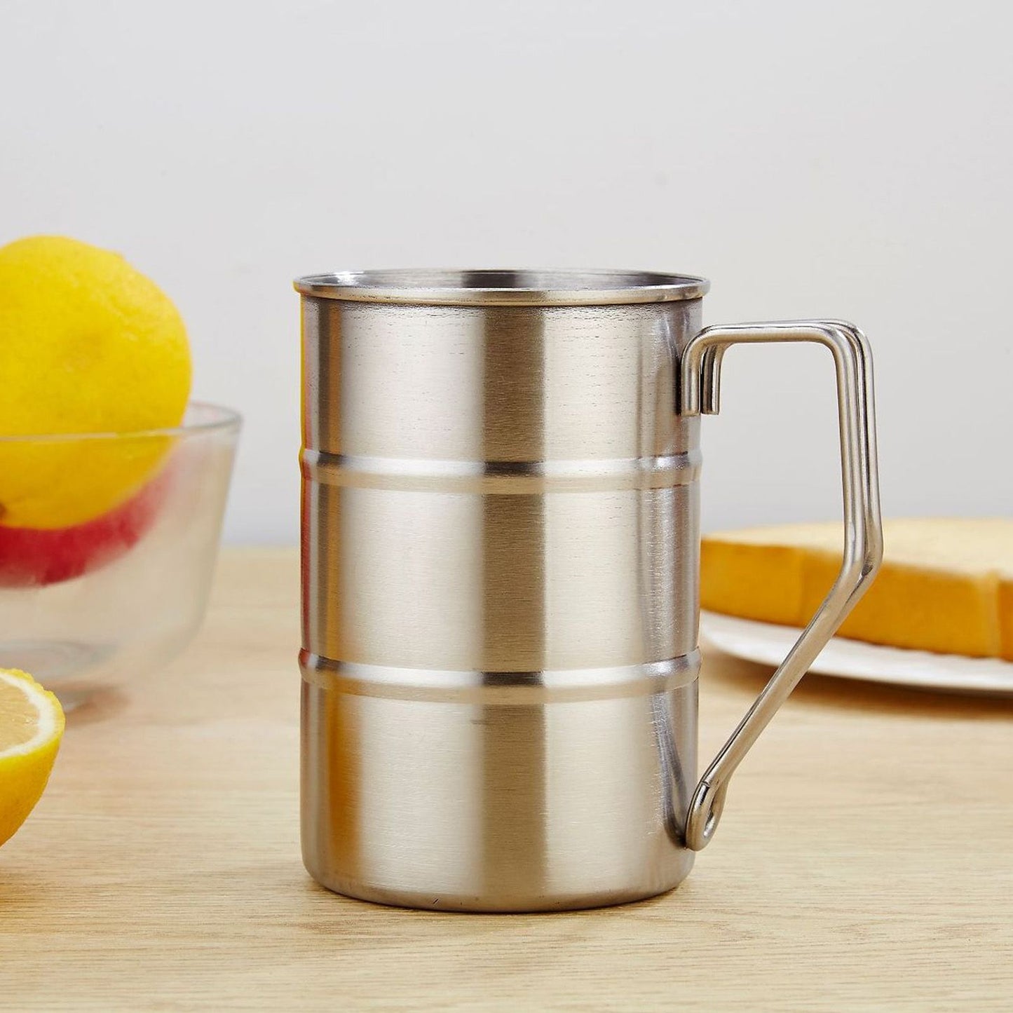 Stainless Steel Coffee Mug Large Capacity Stainless Steel Beer Mug with Handle for Home Restaurant V1294-YM3118220261011-0421
