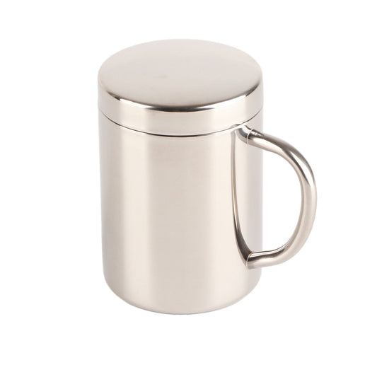 Stainless Steel Coffee Mug Minimalist Fashionable Large Capacity Coffee Cup with Lid for Home 400ml V1294-YM3118220261313-0421