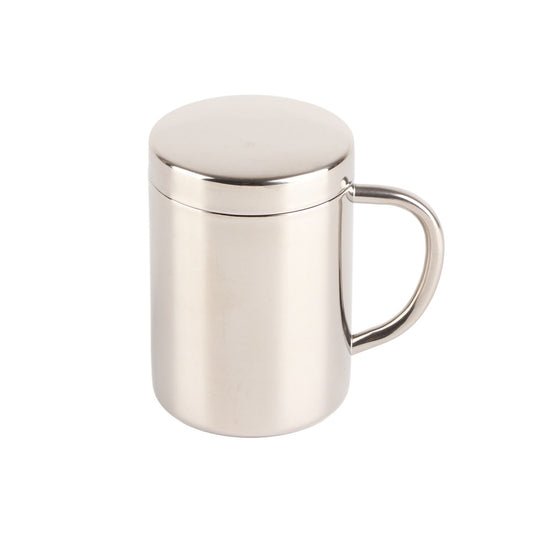 Stainless Steel Coffee Mug Minimalist Fashionable Large Capacity Coffee Cup with Lid for Home 400ml V1294-YM3118220261313-0421