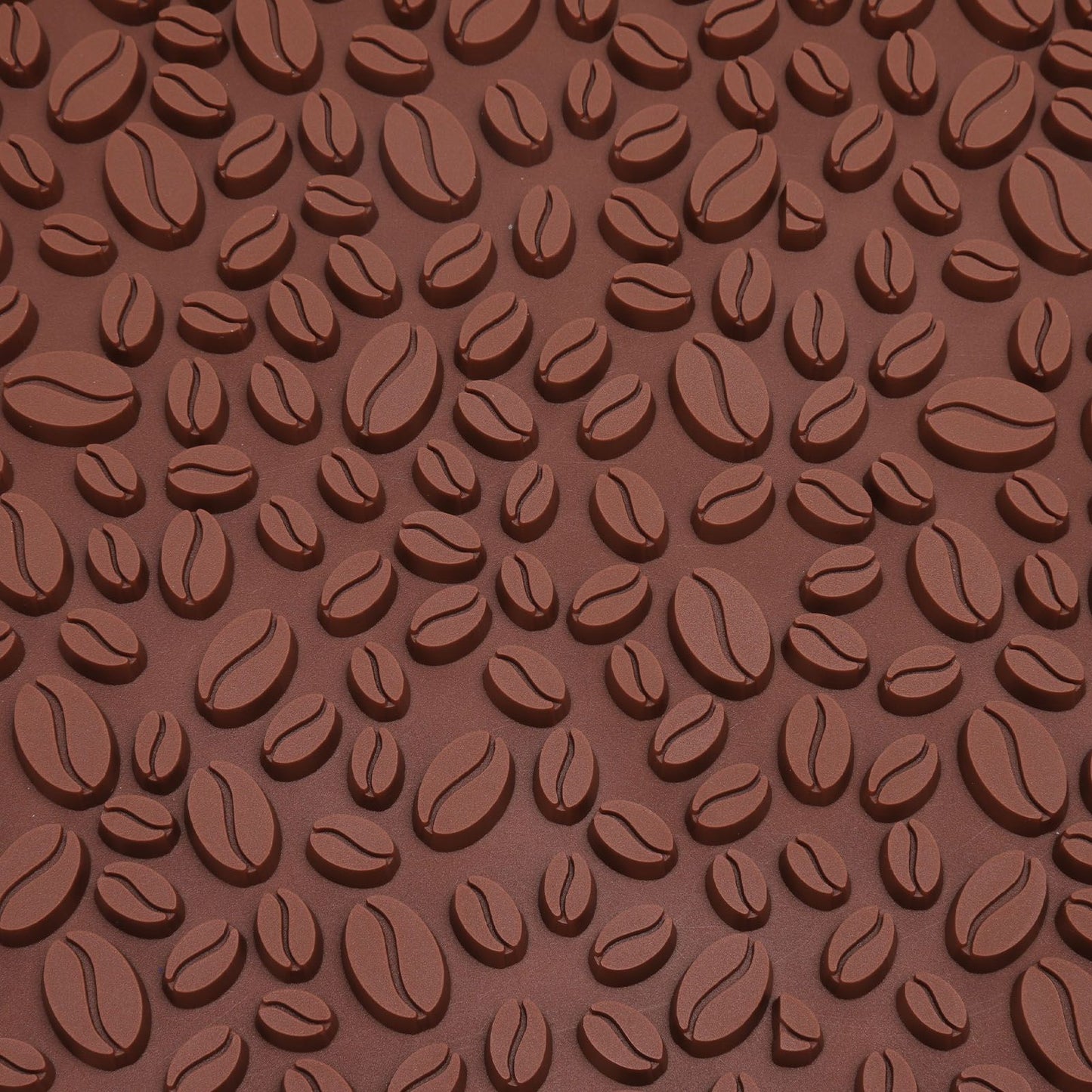 Non Slip Cup Mat Coffee Bean Design Desktop Bar Counter PVC Pad for Water Draining Filtering Brown V1294-YM3118220262911-0421