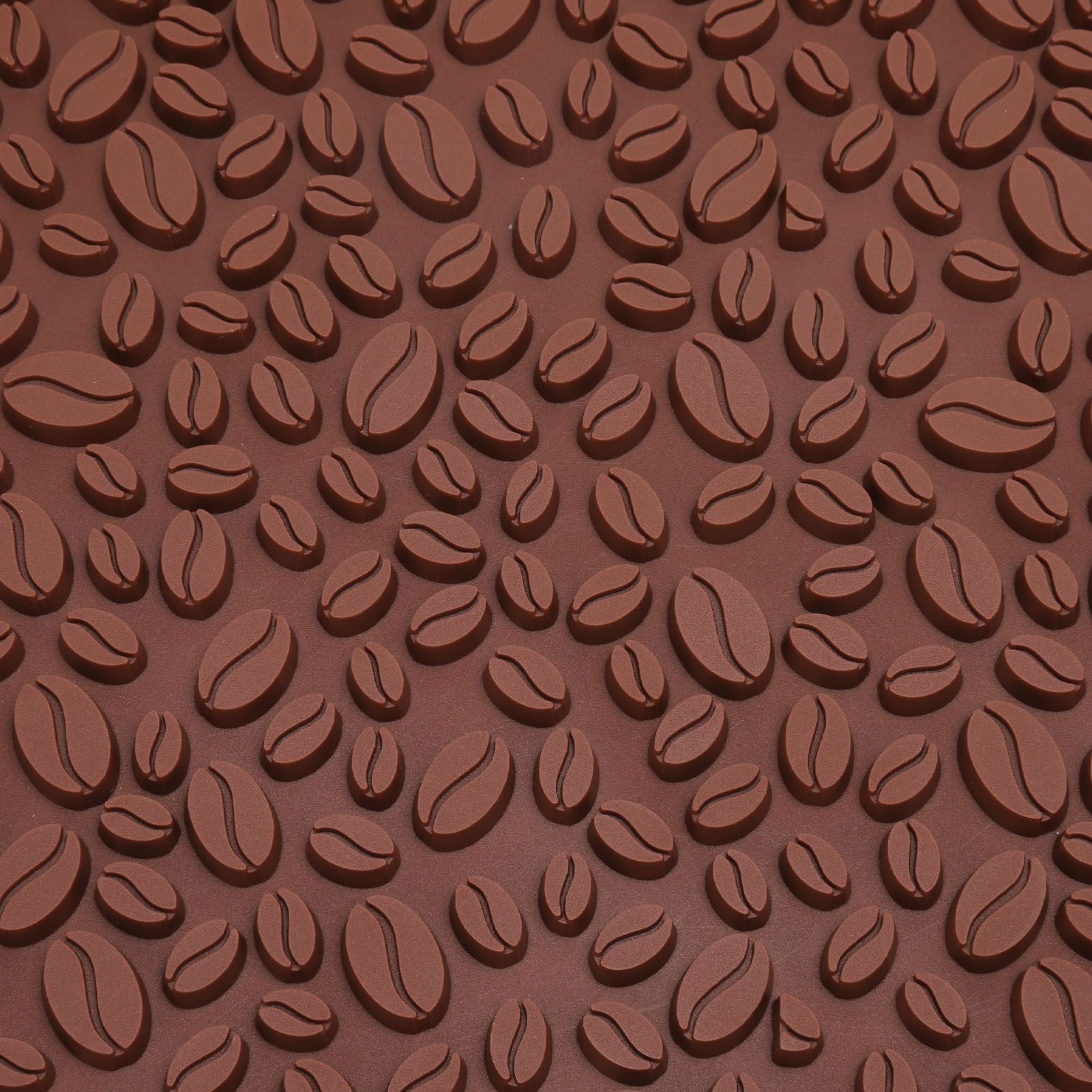 Non Slip Cup Mat Coffee Bean Design Desktop Bar Counter PVC Pad for Water Draining Filtering Brown V1294-YM3118220262911-0421