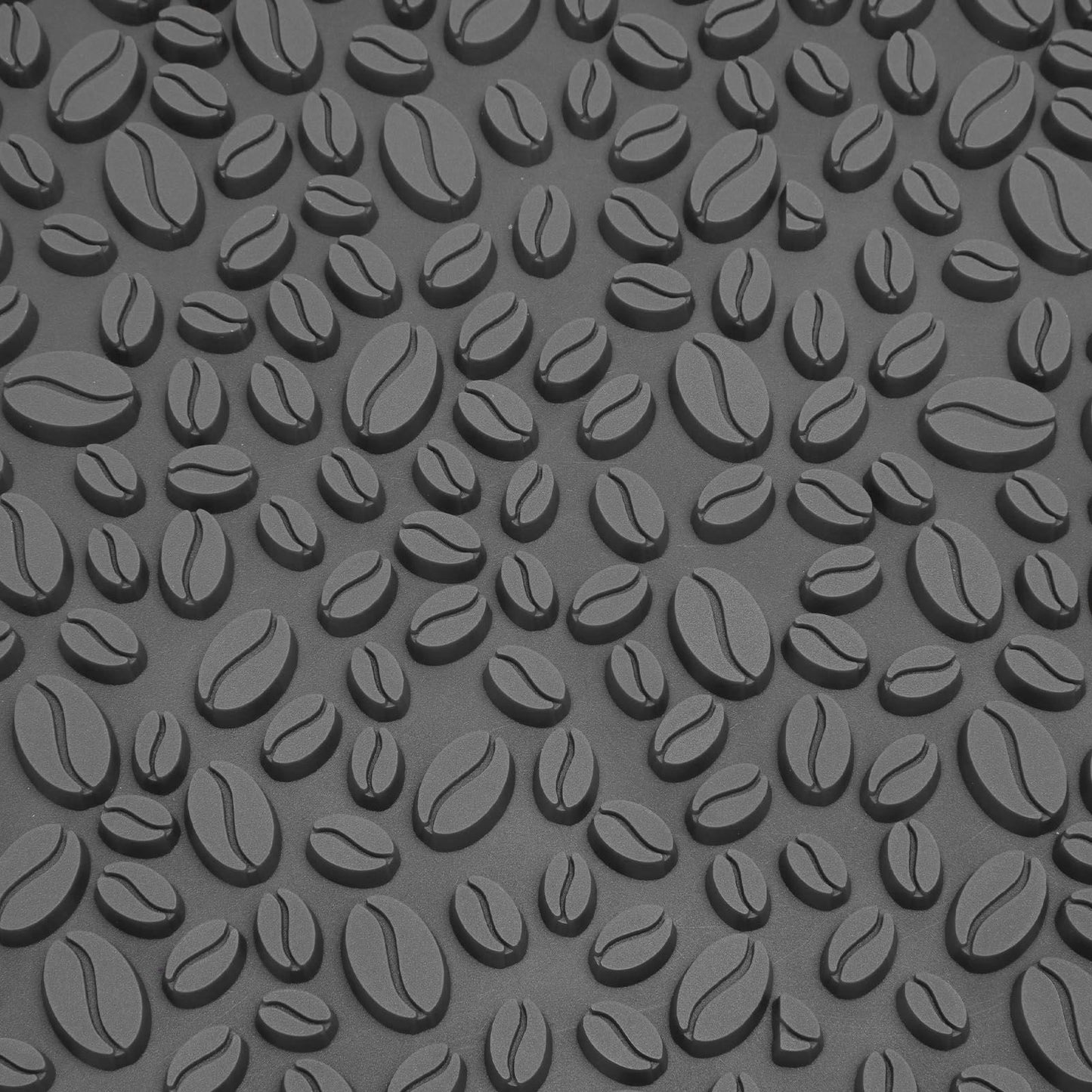 Non Slip Cup Mat Coffee Bean Design Desktop Bar Counter PVC Pad for Water Draining Filtering Grey V1294-YM3118220262914-0421