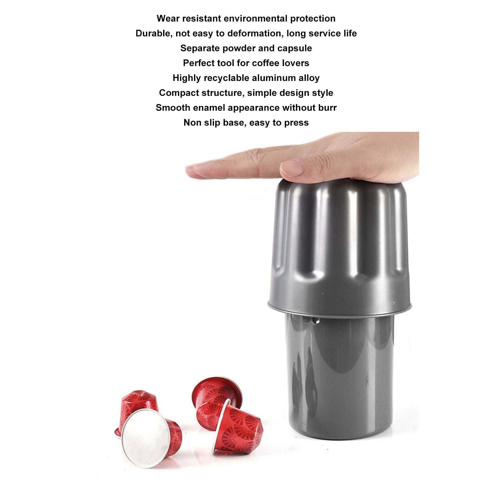 Capsule Coffee Grounds Barrel Powder Slag Bucket Residue Box Push Residue Separation Container Kitchen V1294-YM3118220263211-0421