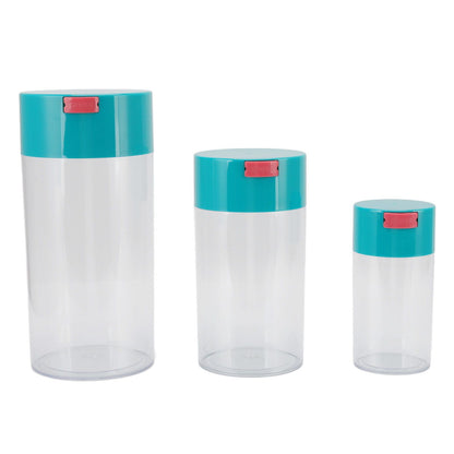 Airtight Jar Set Transparent 2100ml 1100ml 400ml Plastic Vacuum Storage Cans for Dried Fruit Coffee Bean Tea V1294-YM3118220263311-0421