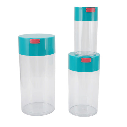 Airtight Jar Set Transparent 2100ml 1100ml 400ml Plastic Vacuum Storage Cans for Dried Fruit Coffee Bean Tea V1294-YM3118220263311-0421
