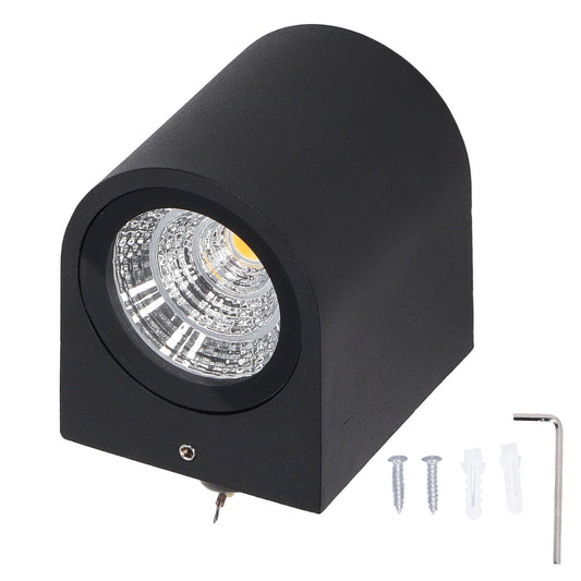 5W LED Wall Light Cylindrical Aluminum Case Lighting Lamp for Corridor Porch Aisle 85-265V 3000K Warm Light V1294-YM3119220141012-0421