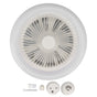 9.8in LED Ceiling Fan Light Quiet 3 Gears Ceiling Fan with E27 Lamp for Living Room 86-265V White V1294-YM3119220141711-0421